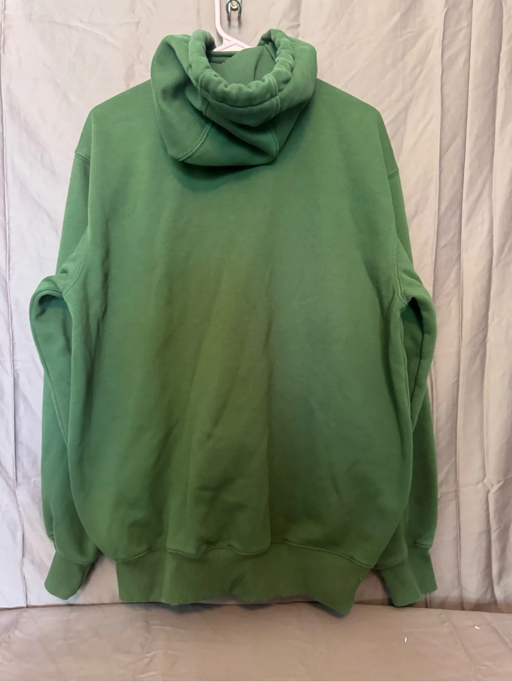 Carhartt Green Hooded Quarter-Zip Work Sweatshirt